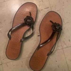 Coach flipflops, sz 11M, used but good condition